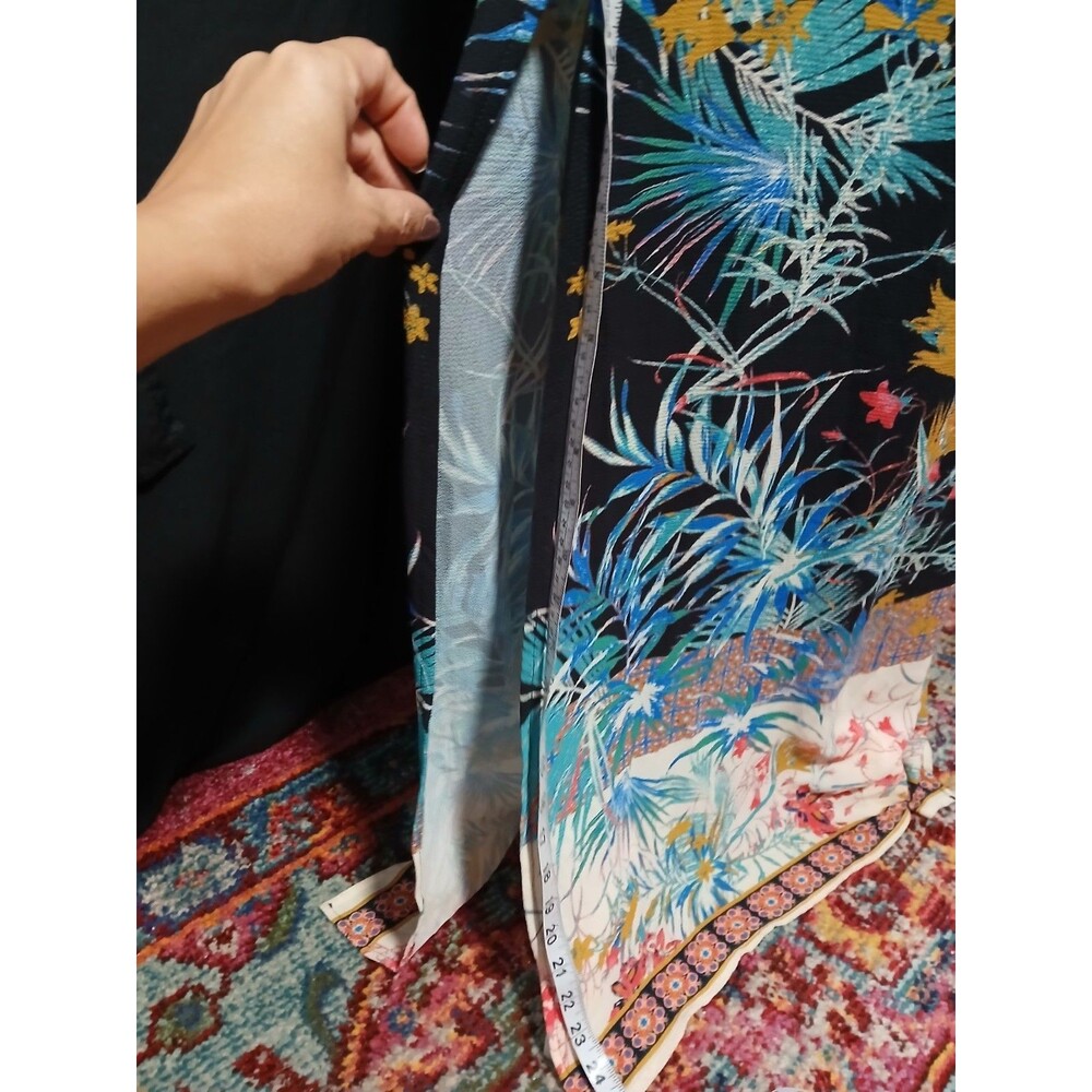 Flying Tomato Long Maxi On/Off Shoulder Style Tropical Dress  Large - Picture 12 of 13